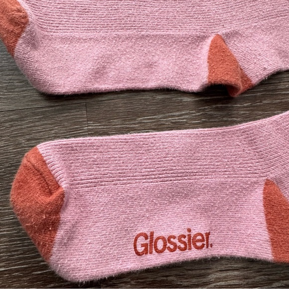 Glossier Vibrant Pink and Orange Socks - Picture 3 of 3
